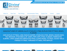 Tablet Screenshot of divinemetalind.com